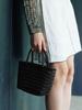 Komorebi Museum [Cowhide / Strap Included] 100% Handmade Cowhide Weaving 2-In-1 Tote & Crossbody Bag | Brown | B13-2