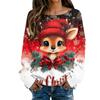 Christmas Sweatshirts For Women Knit Sweater Cute Shirt Fall Crewneck Pullover Tops