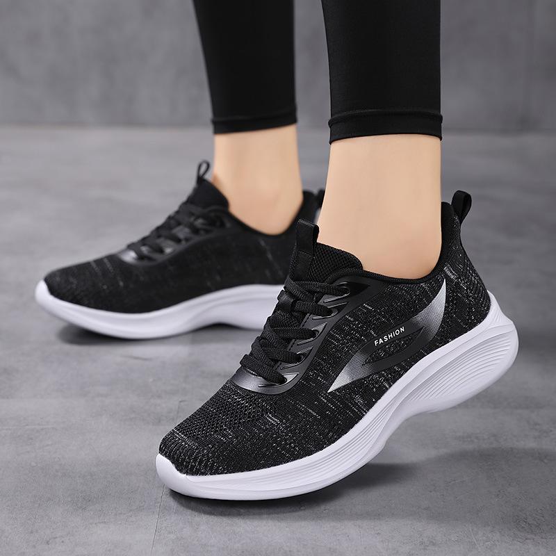 Women's shoes spring and autumn mesh breathable sports shoes casual shoes single shoes lightweight student running shoes soft-soled travel shoes