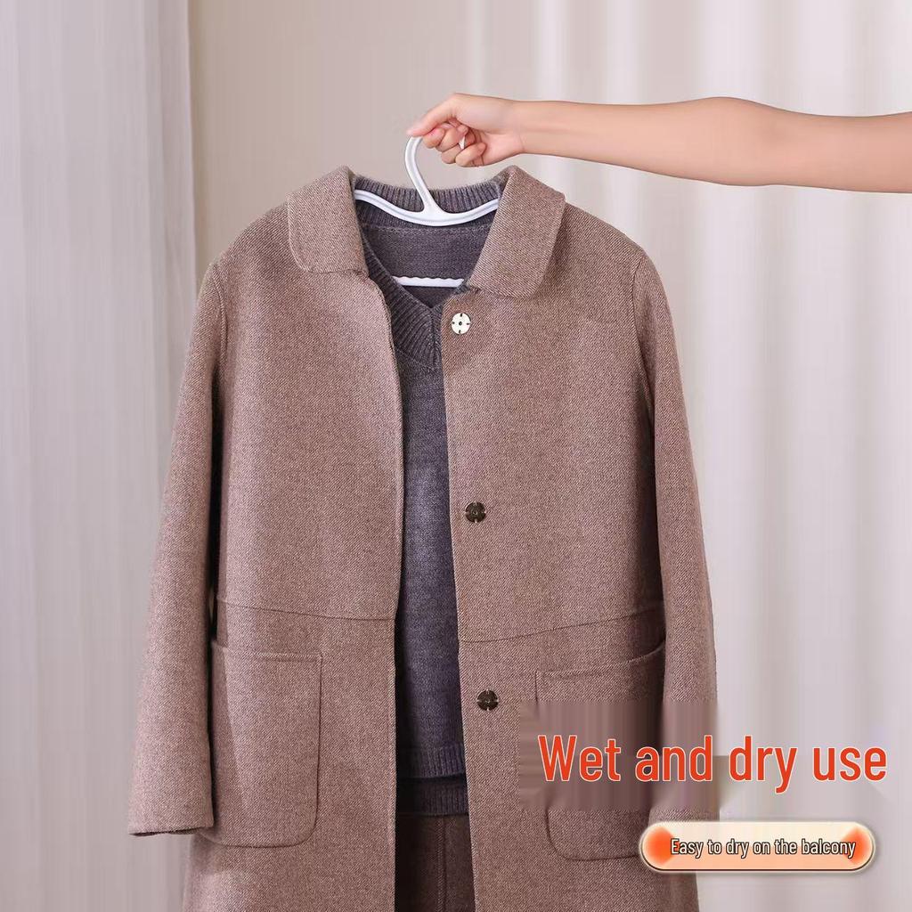 Ermo Swan Neck Short Hanger: Wrinkle & Shoulder Mark Prevention, Space-Saving Design.