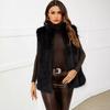 Autumn and winter new products European and American stand-up collar women's imitation fur jacket top vest artificial fur vest