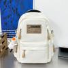 Schoolbag is specially designed for new schoolbags, female students, nylon retro simple, junior high school students, male large-capacity couple .