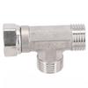 Silver T Adapter 3Ways Valve For Diverter Bath Toilet/Bidet Sprayer Shower Head