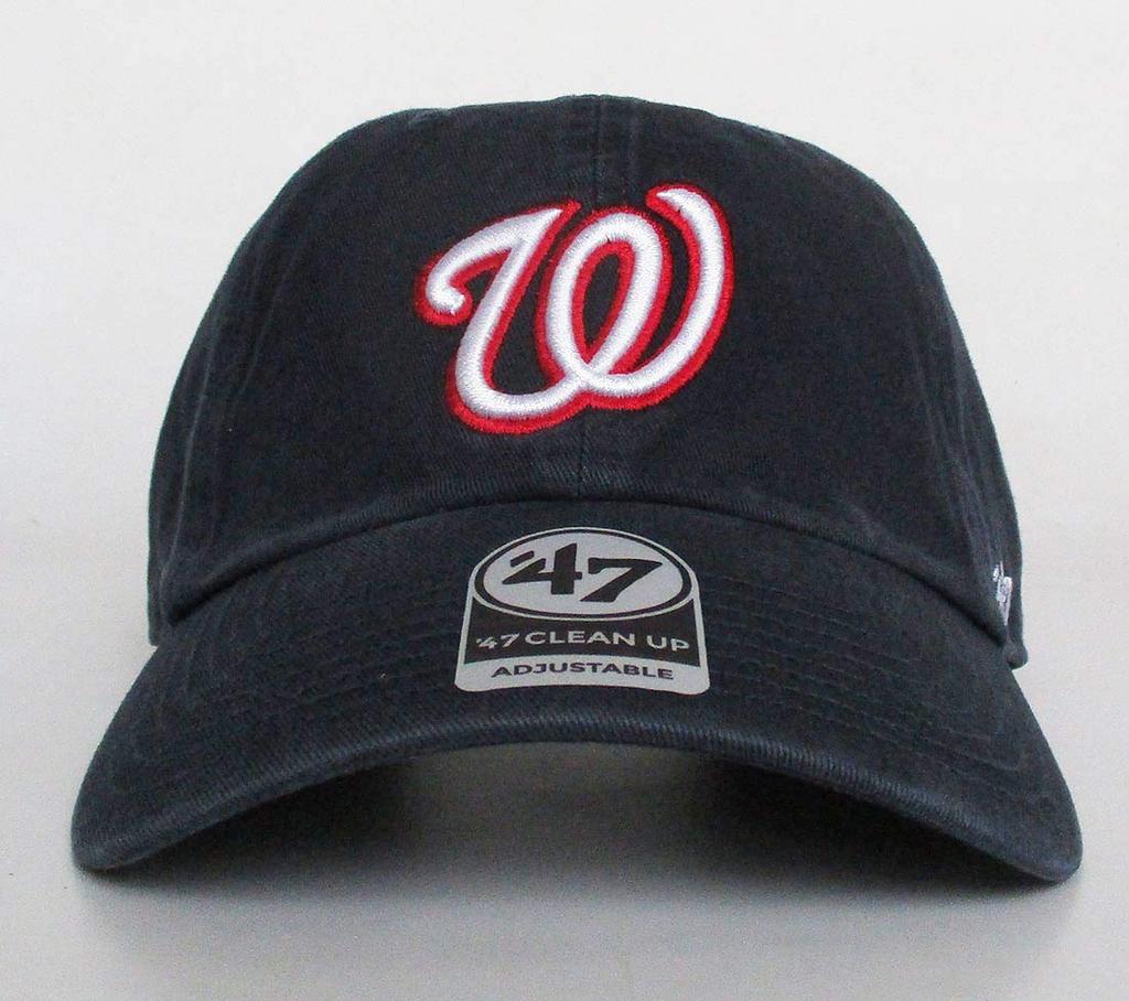 Brand Clean Up Baseball for Men and by Forty Seven Nationals '47 Cap, RGW15GWS-NY, Navy, Women, Brand,