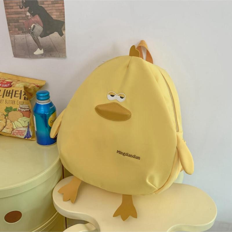 

Рюкзак с мультяшной уткой и простотой большой емкости, универсальный рюкзак для вечеринок, дорожная сумка для отдыха жёлтый