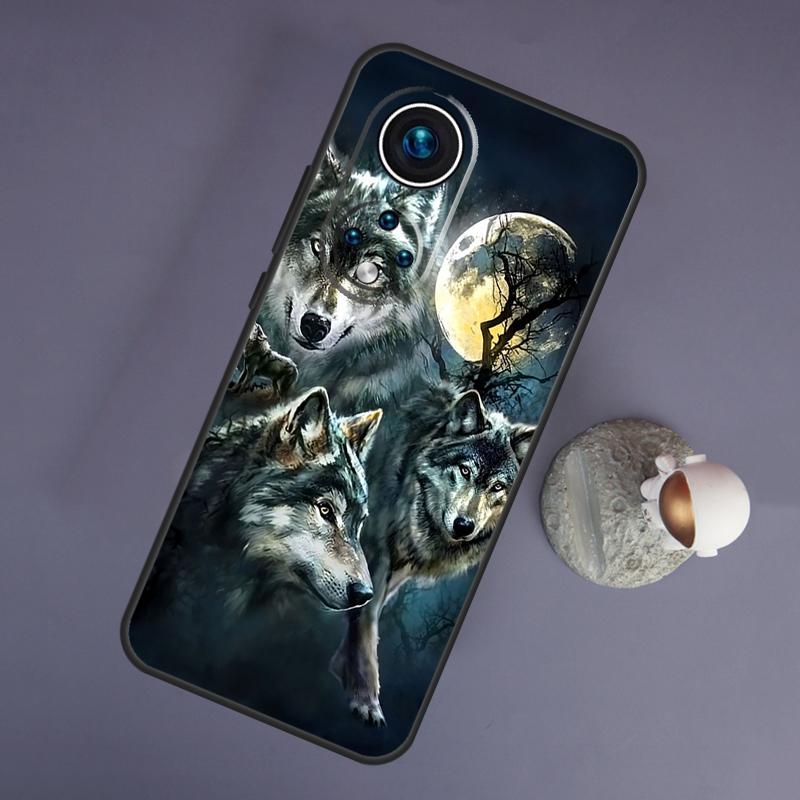 Sternentier Wolf für Huawei Honor Magic 5 Lite 70 50 X8 X9 eine P20 P30 P40 P50 P60 Pro P Smart Nova 9 5T Fall