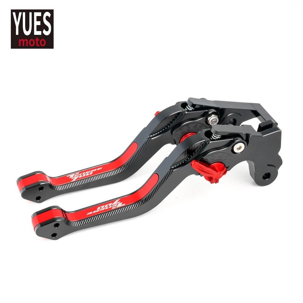 Moto Accessories Short CNC Adjustable Brake Clutch Levers 3D Rhombus New Levers For Yamaha Tenere 700 Tenere700