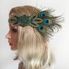 1920s Feather Hair Band Bridal Headpiece Women Headband