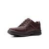 Clarks Bradley Walk Men's Brown Tumbled Leather Lace-Up Shoes, Size 26.0 cm