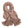 Cotton and linen scarf atmosphere new retro linen literary and fresh thin monochrome scarf shawl