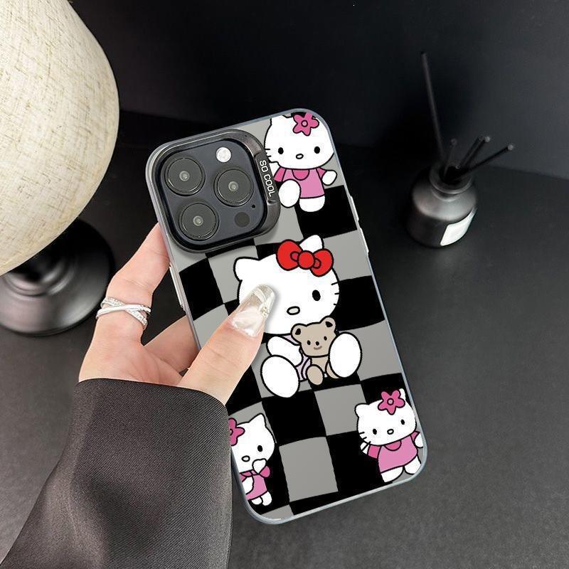 Explosive TEMU/Xiyin/TikTok Sanlio TK cat Hello Kitty for Apple 16 mobile phone case