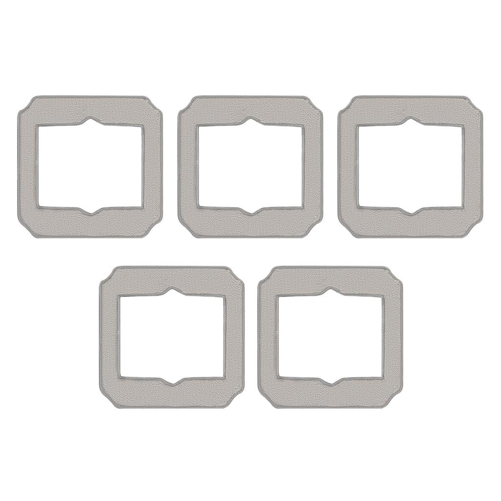 Pack Of 5 Polyester Fiber Cloths for Miniature Glass Cleaner Washable Wipes Replacement Pads Cleaning Robot Accessories