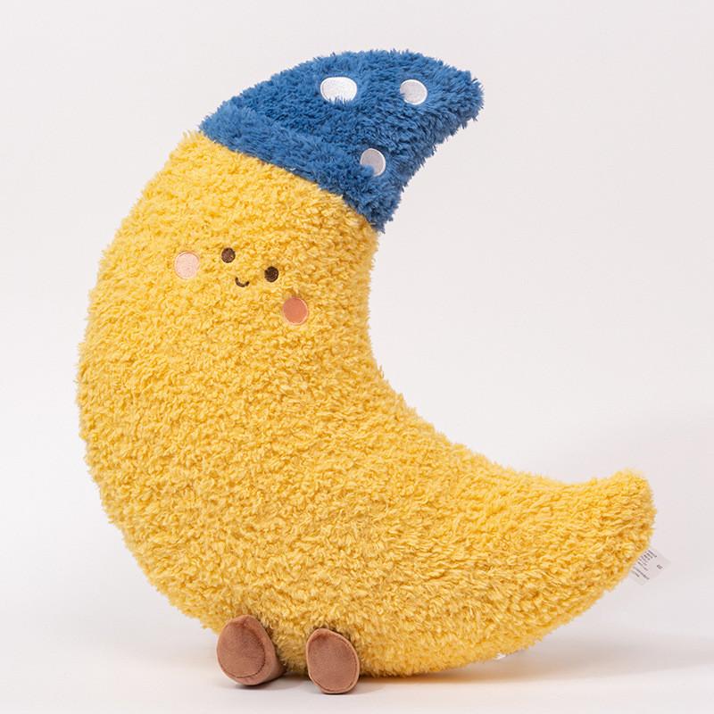 Mond Sonne Sterne Wolken Regenbogen Blitz Plüschtier Dekoration Sternenpuppe Himmel