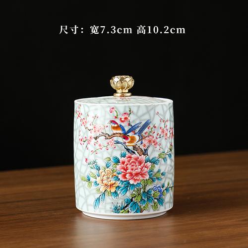 Эмалированные Банки для Хранения Керамические Герметичные Банки для Чая с Крышкой Контейнеры для Хранения Продуктов Настольные Декоративные Банки Подарки Декор для Дома