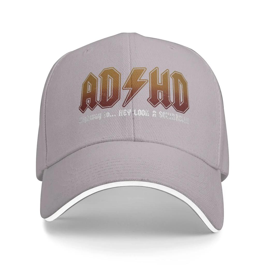 Adhd Highway To Hey Look A Squirrel Sun Baseball Cap Summer Unisexteens Funny Print Hip Hop Hats Breathable Fashion Kpop Rock