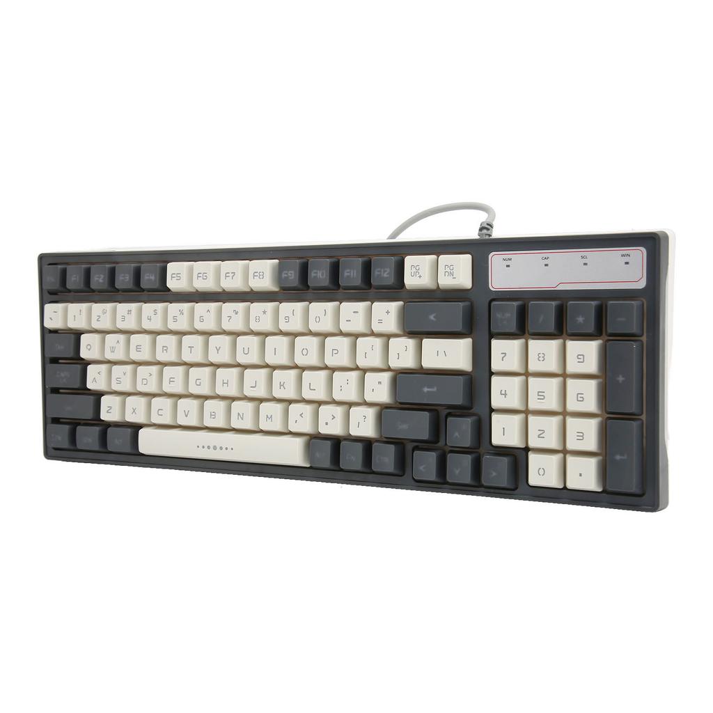 Gaming Keyboard RGB LED Backlight Mechanical Waterproof Compact 96 Keys USB Membrane Keyboard for Desktop Computer PC