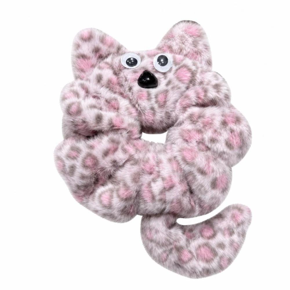 Plush Fabric Plush Cat Headband Cat Shape Plush Scrunchies Kitten Headband  For Girls Women