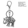 Keychain Pendant 3D Cartoon Elephant Design Sparkling Rhinestones Inlaid Key Chain with Lobster Clasp Key Ring Bags Accessories