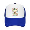 Playful Community Character People C Mesh Baseball Cap Casual Hat Outdoor  For Womens Unisex FeUnisex