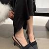 Pointed Shoes Baotou Sandals Women'S Spring Skirt Women'S Shoes Stiletto High Heels French Light Mouth Single Shoes
