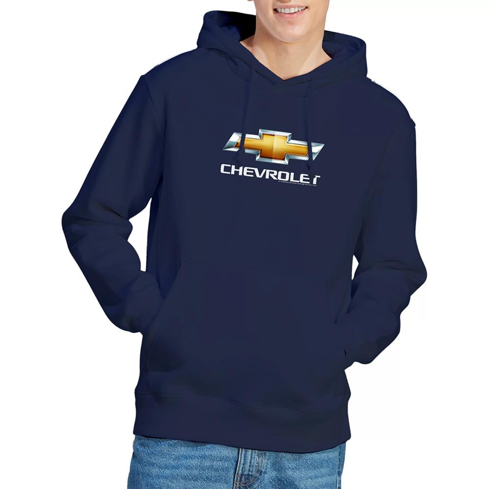 Chevrolet Unisex Adult Bowtie Stacked Hoodie