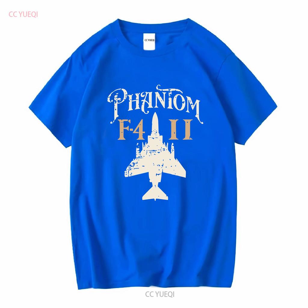 Vintage F 4 Phantom Ii Fighter Jet Aircraft Front And Back Premium T Shirt Size Vintage Washed Homme Casual Stylish Graphic
