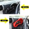 For Toyota FJ Cruiser 2007-21 ABS Carbon Fiber/Red Car Dashboard Display Decorative Frame Interior Accessories Car Modification