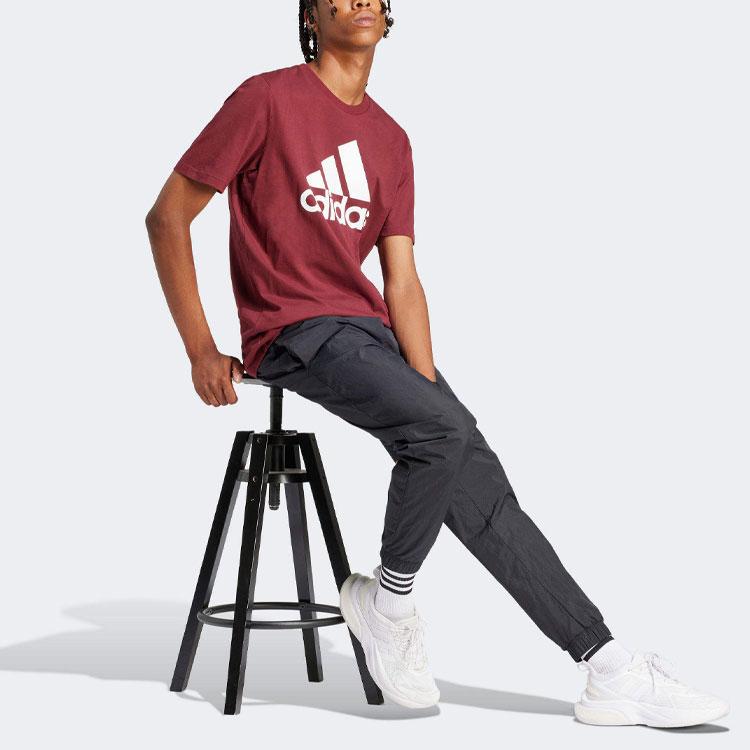 Adidas Sport Performance Cuffed Knit Pants Men Bottoms Black IR5169