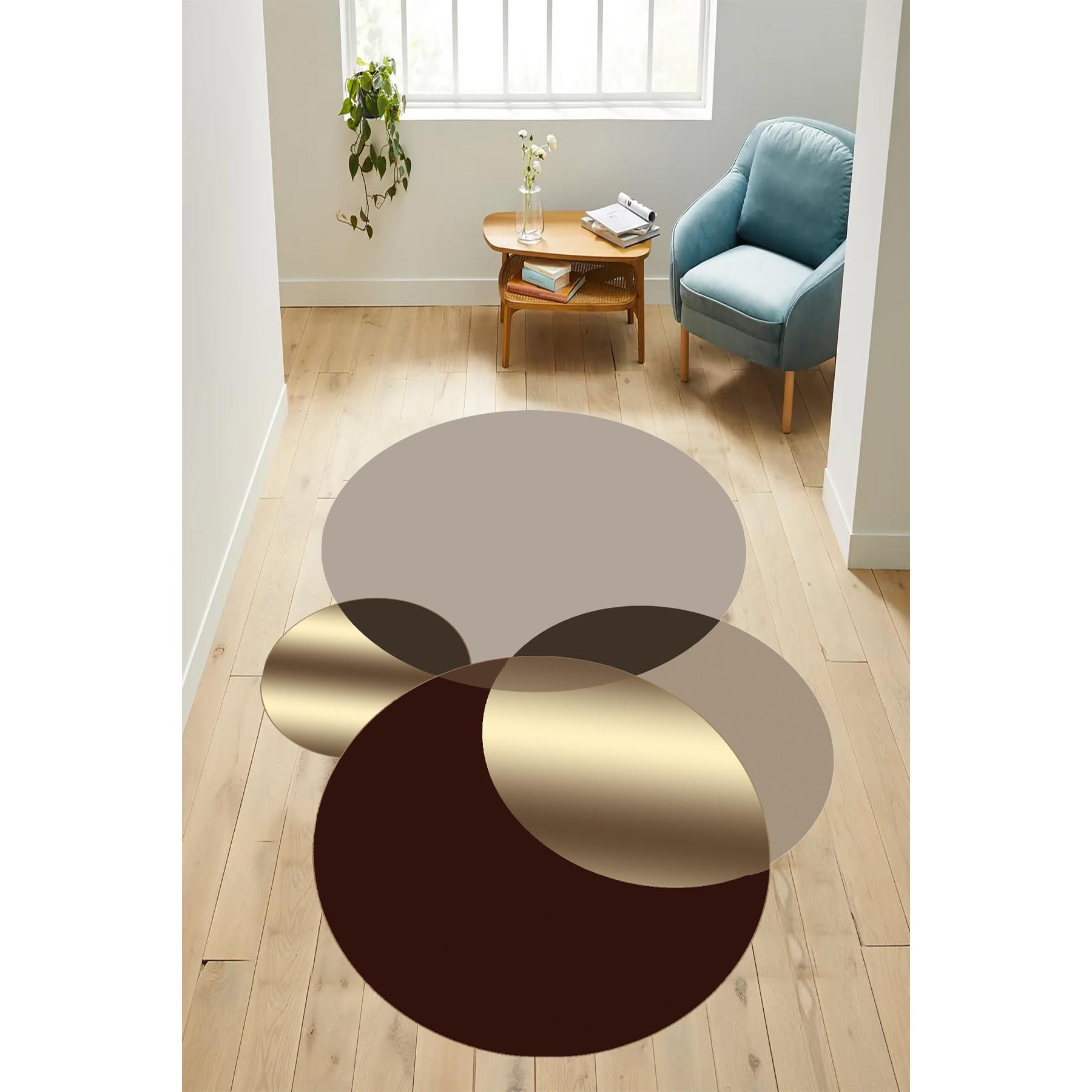 

FLQUE Цифровая печать Моющаяся нескользящая основа Декоративный коврик для гостиной и кухни