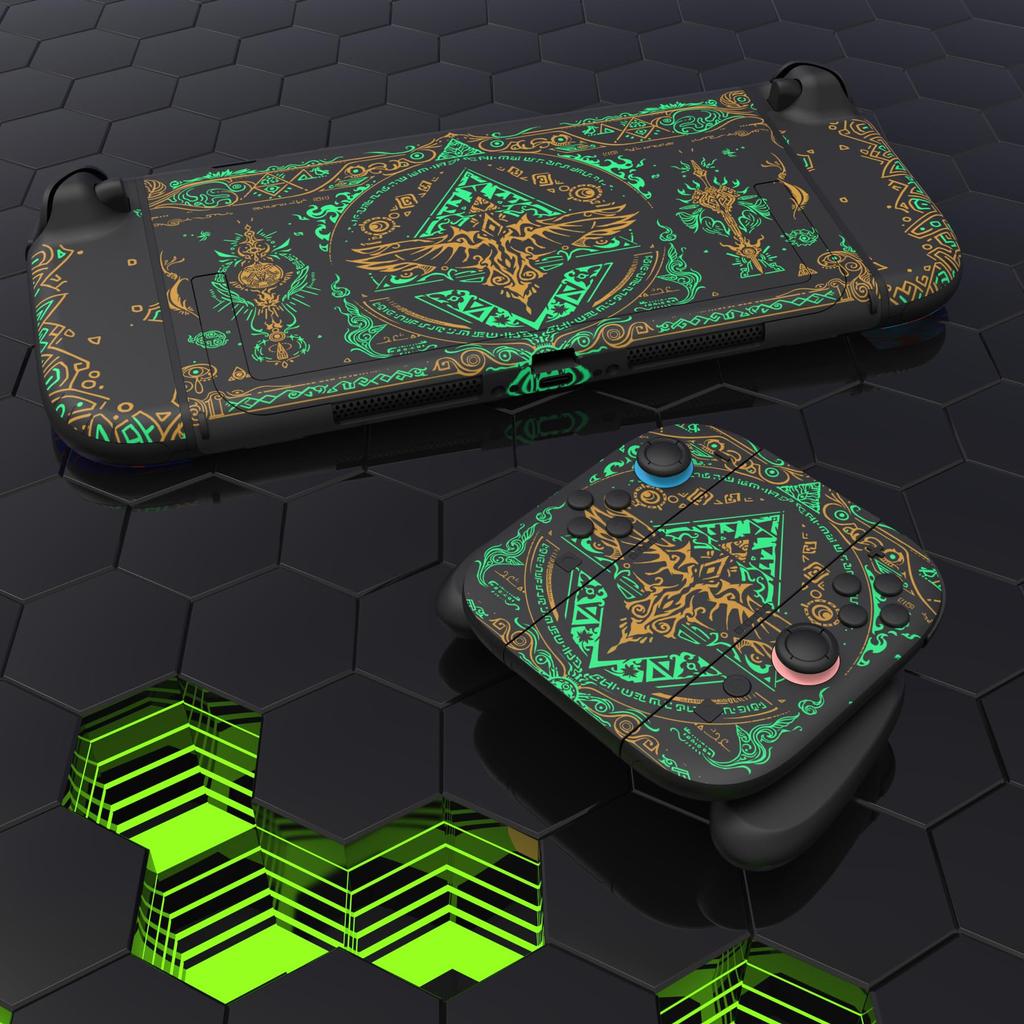PlayVital Nintendo Switch 2 Console and Protective Sticker Set with Customizable Vinyl Dock Grips Stickers (2025) Joy-Con (2 Sets) Stickers, &