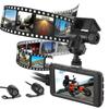 1080P Motorcycle DVR Front Rear Double Lens Dash Camera Driving Recorder Built‑In G‑Sensor Loop Recording