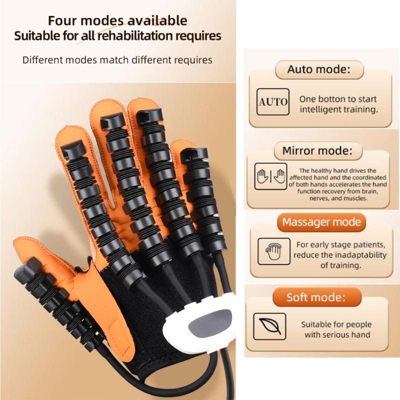 Gants Robotiques de Rééducation pour Patient Hémiplégique Rééducation Physique, Entraînement Récupération Fonctionnelle des Doigts et de la Main