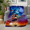 1pc, Aladdin and Princess Jasmine Blanket Soft Throw for Room Decor, Perfect Gift Idea for Family and Friend, Living Room, Travel, Camping