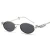 INS Rhinestone Sunglasses Y2k Anti-Blue Light Spectacles Convenient Oval Women Sunglasses  Selfie