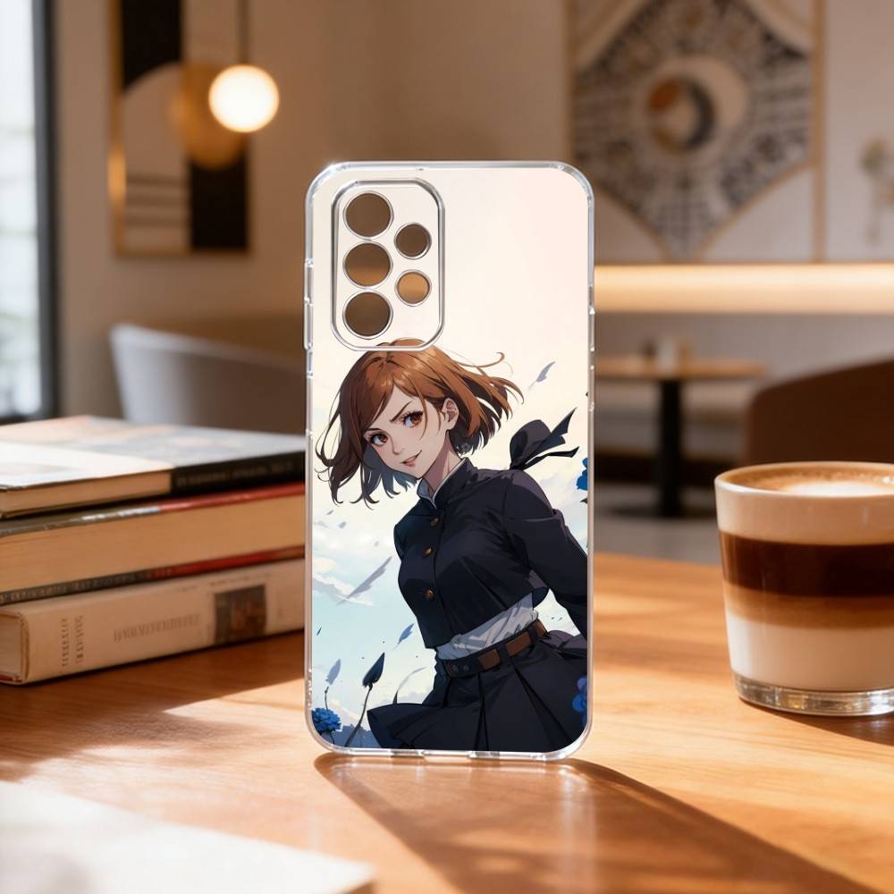 J-Jujutsu Kaisen K-Kugisaki N-Nobara Phone Case For Samsung S25,S24,S21,S22,S23,S30,Ultra,S20,Plus,Fe Transparent Cover