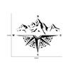 Mountain  Stickers, Decal for Car Hood Auto Body Side Door  Waterproof Stickers, Vinyl Stripe Decal Sticker for Truck