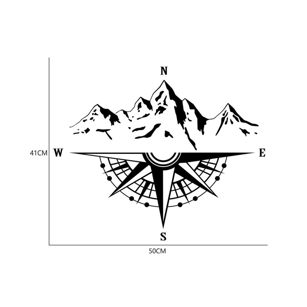 Mountain  Stickers, Decal for Car Hood Auto Body Side Door  Waterproof Stickers, Vinyl Stripe Decal Sticker for Truck