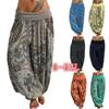 European & American Digital Print Wide-Leg Casual Pants, In Stock
