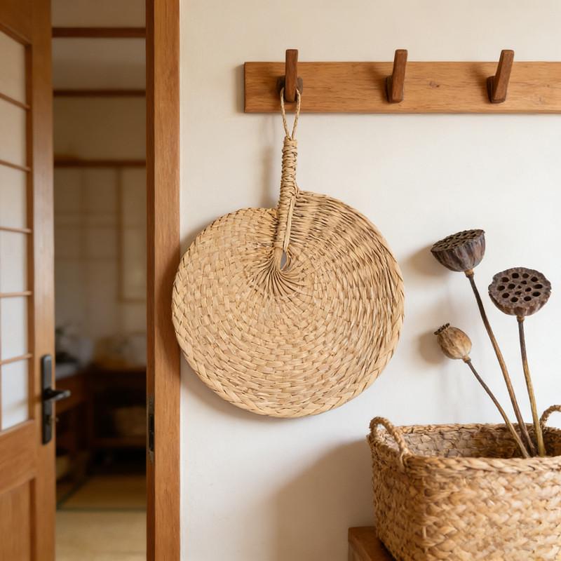 Farmhouse Ornaments Palm Leaf Palm Leaf Fan Wedding Decoration Eco-Friendly Summer Fan For Wedding Ceremonies Home Decor Beach