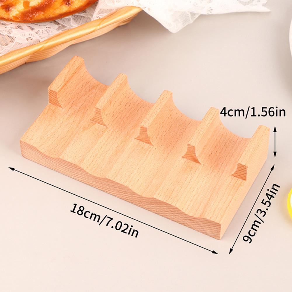 Neuer U-förmiger Sushi-Ständer Holz Elegantes Design Holz Taco Snack Lebensmittelhalter Holzplatte Küchenständer Sashimi Sushi-Boot