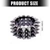 Fashion Statement Wide Bangle Rivet Detail Retro Punk Bracelet Elastic Wrist Band Y2K Jewelry Exaggerated Look