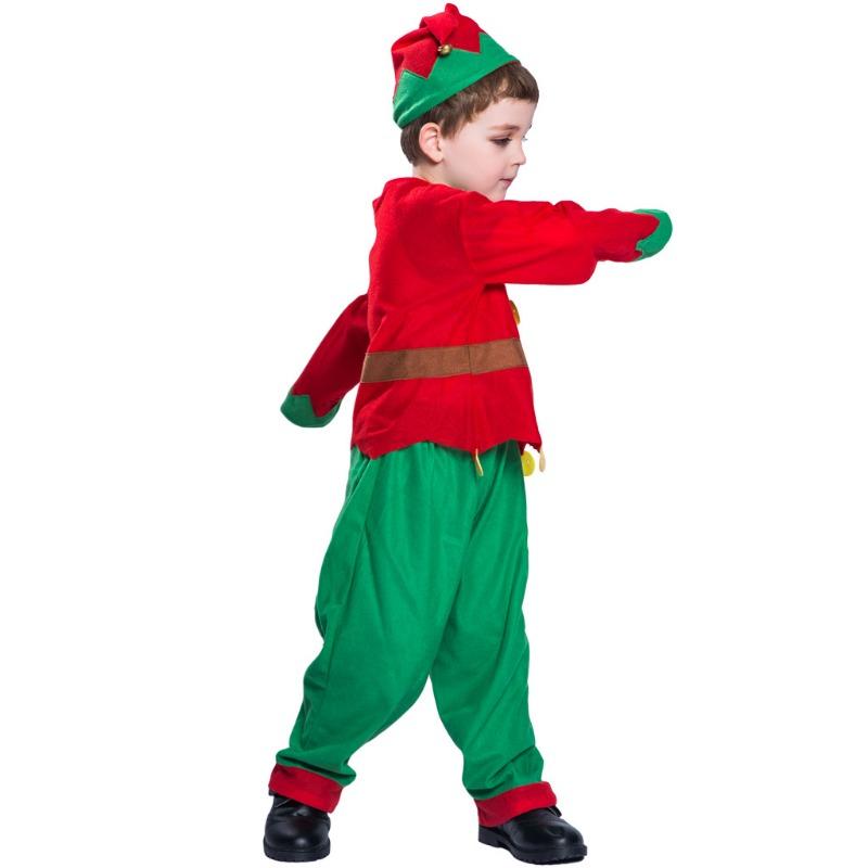 New Cute Children's Christmas Elf Suit Party Event Holiday Photography Clothes