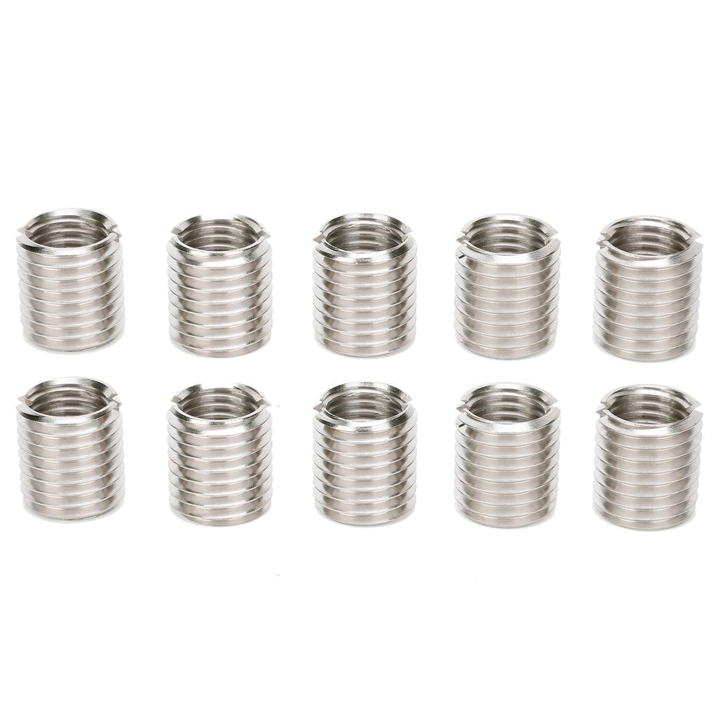 10Pcs Insert Nut Thread Fastening Conversion Repair Sleeve M16 Female and M20 Male Screw