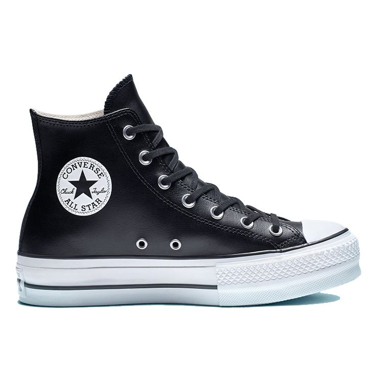 Converse Chuck Taylor All Star Lift High Schwarz Damen Sneakers Weiß 561675C