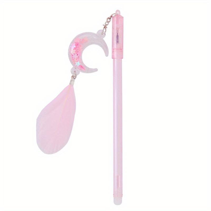 School Season 10pcs 0.5mm Cute Pendant Neutral Pen Sequins Moon Pen Creative Cartoon Elementary School Student Black Water Pen