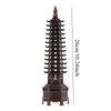 Feng Shui Zinc Alloy 3D Model Chinese Wenchang Pagoda Tower Crafts Statue Souvenir Home Decoration Metal Handicraft