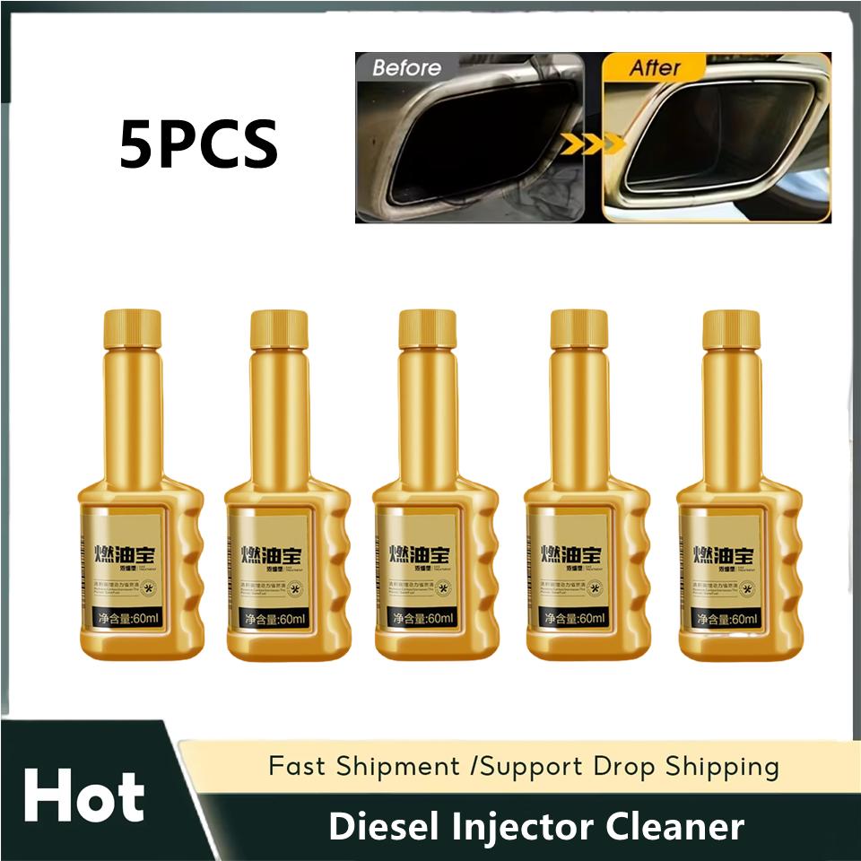 5Pcs Diesel Injector Cleaner Automotive Carbon Cleaner Fuel Additive Car Engine Oil System Cleaner Diesel Oil Saver Cleaner