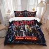 Custom Name Valorant Bedding 3 Piece Set HD Print Duvet Cover Pillowcases for Teens Adult Home Bedroom Decoration Christmas Gift Durabl
