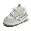 Children's Sports Shoes - Spring/Autumn Casual High-Top Skate Shoes for Boys, White Sneakers for Girls, Soft-Soled Puffy (Doughnut) Shoes for Toddlers
