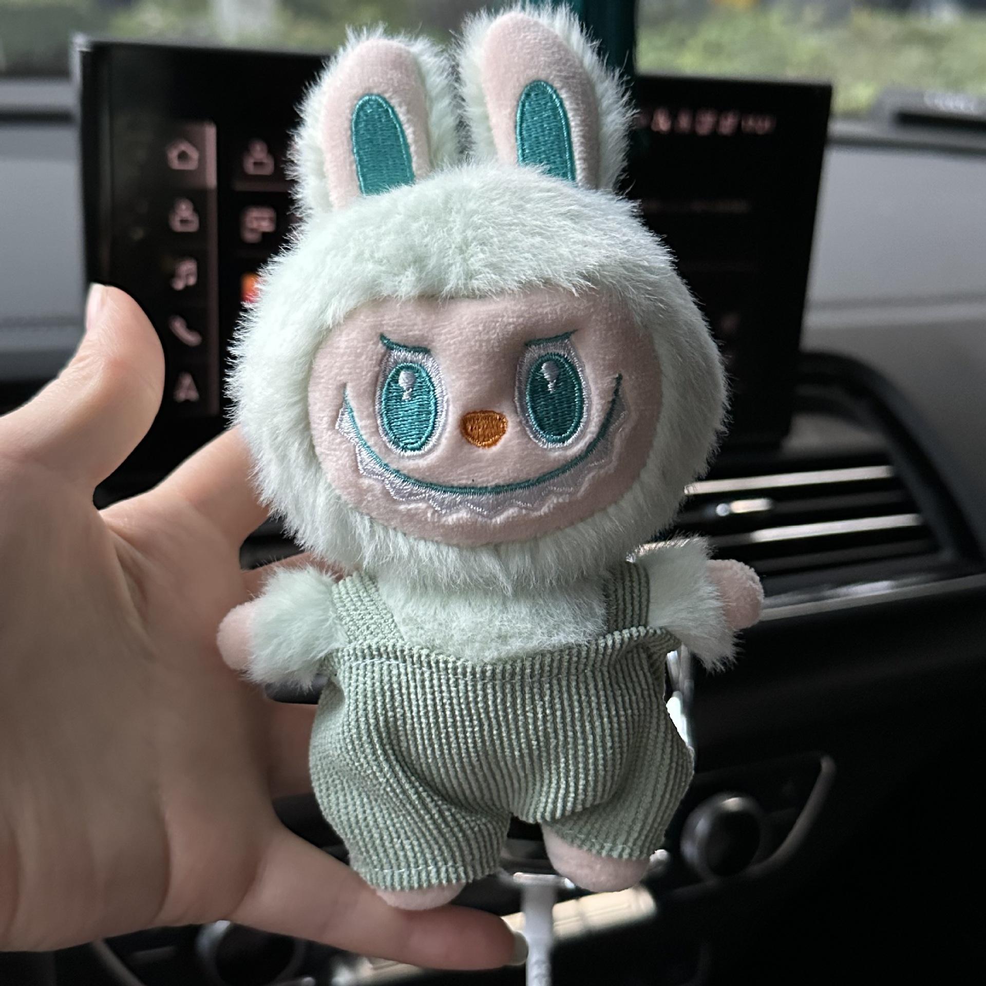 

Милый брелок для ключей Labubu, украшение для сумки, кукла, игрушка, сумка, кулон, украшение, кавайный брелок, детский подарок зелёный